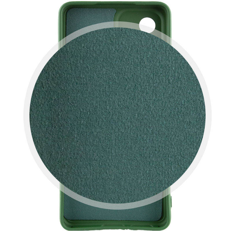 Silicone Cover Full Camera without Logo (A) для Tecno Pop 6 Pro (Dark green)-1